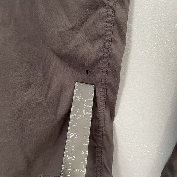 Prana Pants Mens 33x32 Gray Brion Stretch Slim Fit Outdoor Hiking Straight - Picture 4 of 10